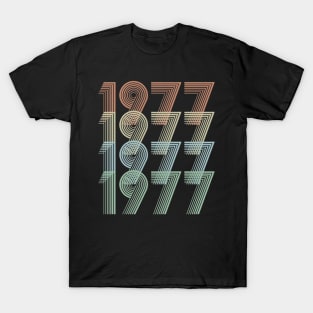 Vintage 1977 42nd Birthday Gift idea Men Women T-Shirt